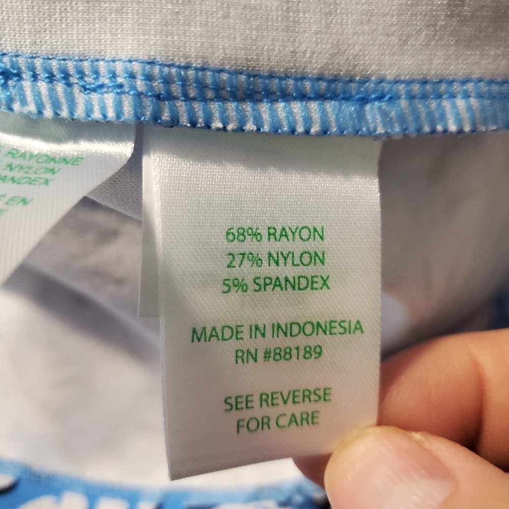 NWT Lilly Pulitzer Ainslee Lunar Blue Palm Beach Petals Dress Size Lge. Ret $188 - Picture 12 of 14